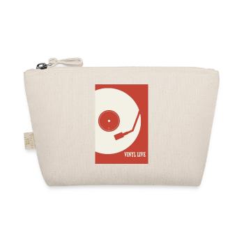 Vinyl Life – Retro Turntable Poster - Organic Pouch - nature - Front