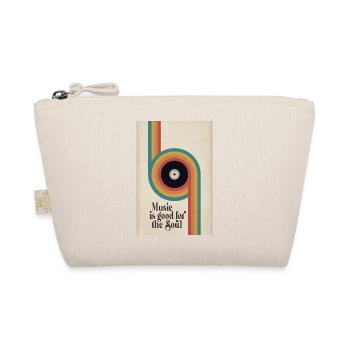Music is Good for the Soul Retro Poster - Organic Pouch - nature - Front
