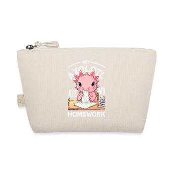 Cute Axolotl Kawaii Axolotl Lover - Organic Pouch - nature - Front