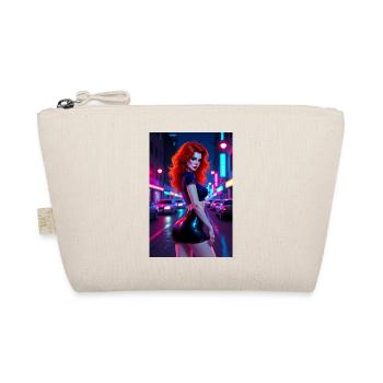 Red-haired neon city last night - Organic Pouch - nature - Front
