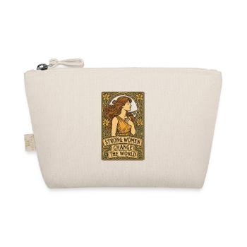 Strong women change the world - Organic Pouch - nature - Front