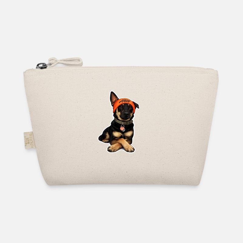 Chien avec un bandeau orange – Compagnon fidèle Trousse biologique