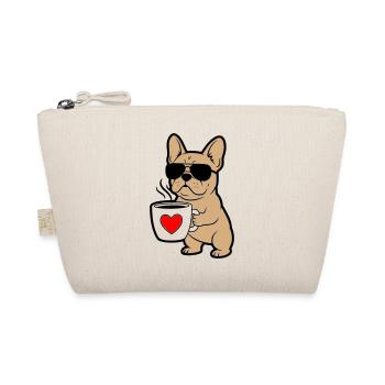 Frenchie Dog Coffee Comic - Trousse biologique - nature - Devant