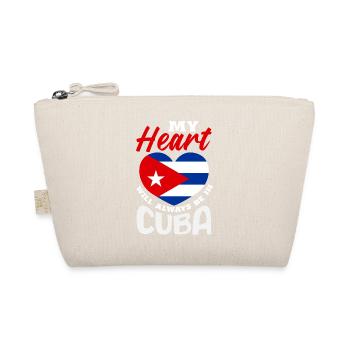 Cuba Pride & Home - Cuba Flag Design - Organic Pouch - nature - Front