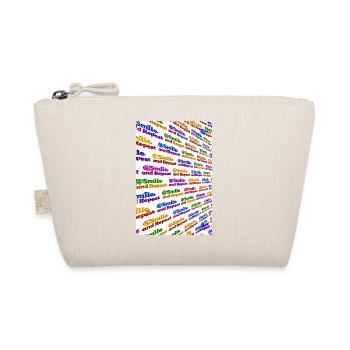 Colorful Smile and Repeat - Organic Pouch - nature - Front