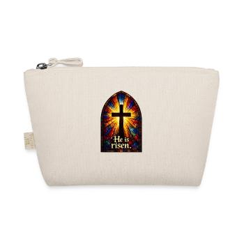 Auferstehung He is Risen Ostern Jesus - Bio-Täschchen - Natur - Vorne
