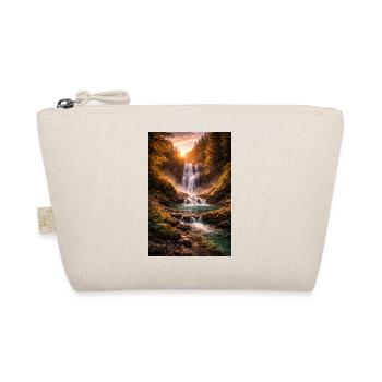 Wasserfall in der Abendsonne - Bio-Täschchen - Natur - Vorne