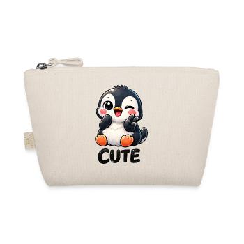 Dessin animé mignon timide de pingouin Chibi Peace - Trousse biologique - nature - Devant
