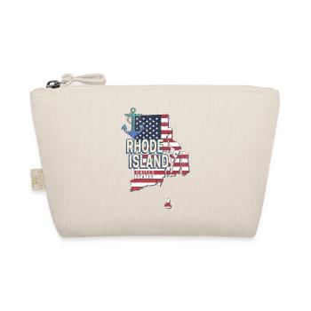Rhode Island United States Retro Wall Map - Organic Pouch - nature - Front