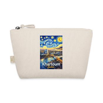 Khartoum Skyline Dream Style - Organic Pouch - nature - Front