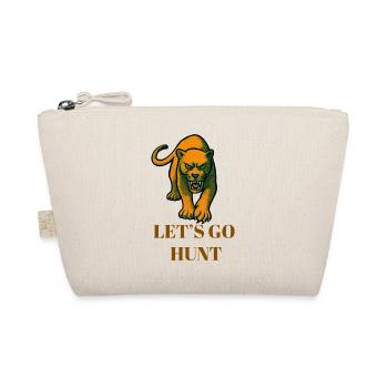 Lets Go Hunt Panther  - Organic Pouch - nature - Front