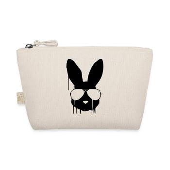 Cool Bunny Glasses Graffiti - Organic Pouch - nature - Front