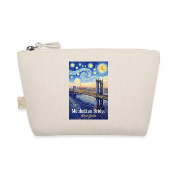 Manhattan Bridge in Star Swirl Style - Organic Pouch - nature - Front
