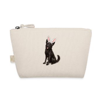 Chien noir aux oreilles de lapin - Trousse biologique - nature - Devant
