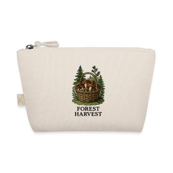 Forest mushroom basket harvest in the forest - Organic Pouch - nature - Front