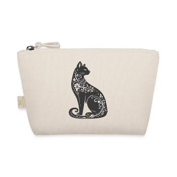 Night Cat Élégance Florale - Trousse biologique - nature - Devant