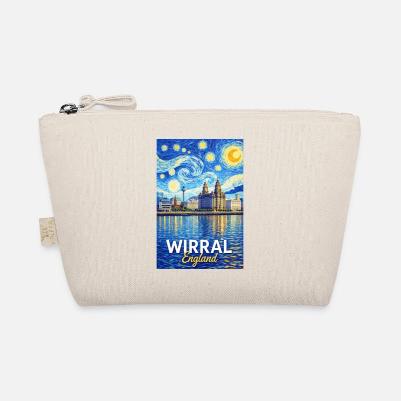La silhouette de l’Angleterre du Wirral dans le ciel étoilé Trousse biologique