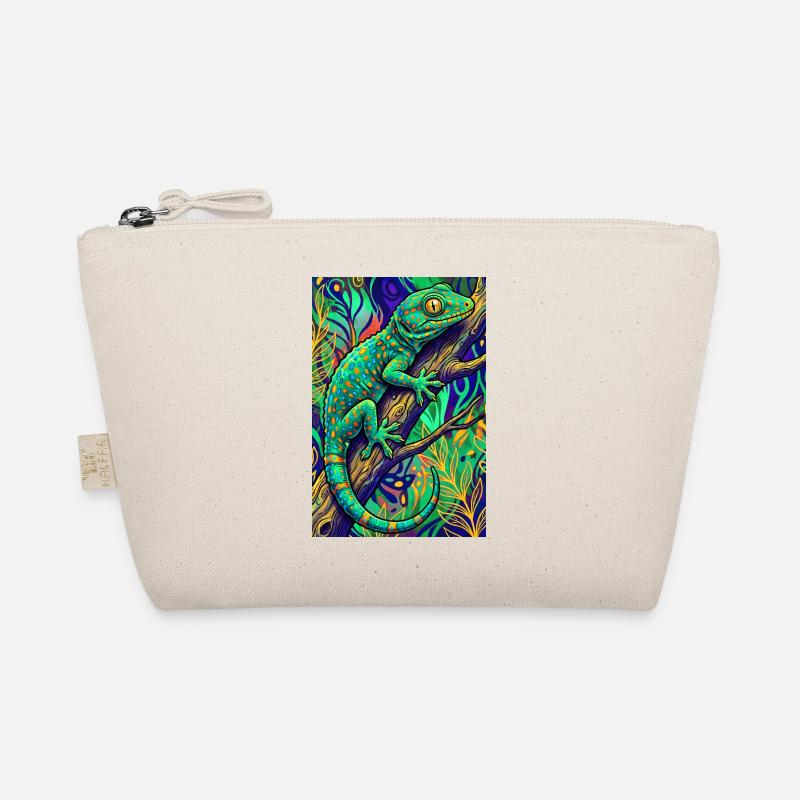 Gecko - Bio-Täschchen - Natur