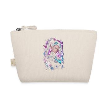 Femme Héroïne cyberpunk néon violet - Trousse biologique - nature - Devant