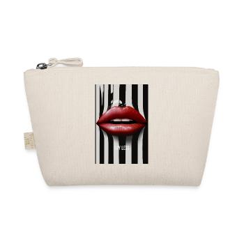 Say Less Lips Fashion Design - Organic Pouch - nature - Front