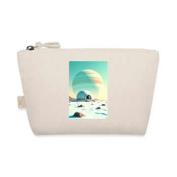 retro futuristic space landscapes 1960s aesthetic - Organic Pouch - nature - Front