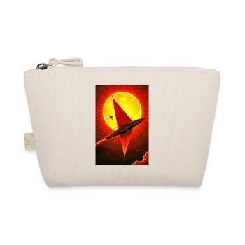 retro futuristic space landscapes, 1960s aesthetic - Organic Pouch - nature - Front