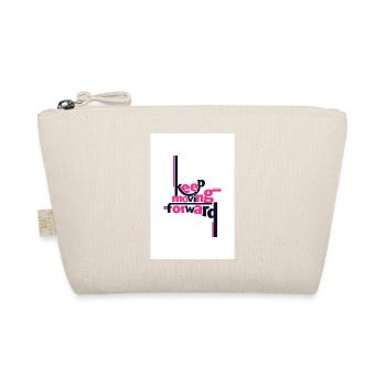 Keep Moving Forward Bold Statement Pink - Organic Pouch - nature - Front