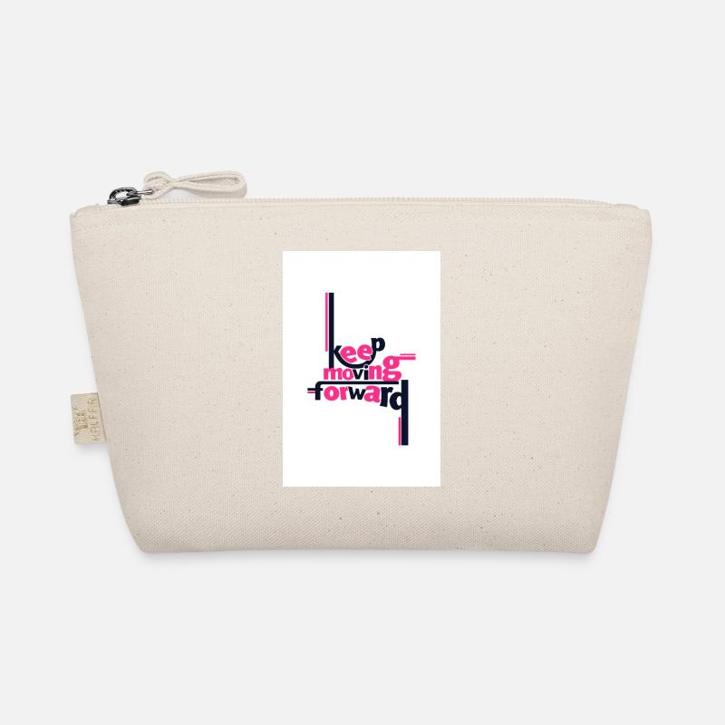 Keep Moving Forward Bold Statement Pink Bio-Täschchen