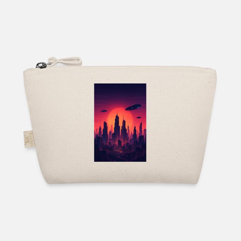 Red Sunset Skyline Future Organic Pouch