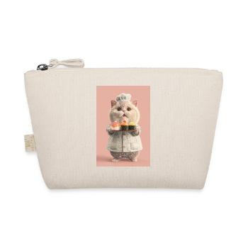 Pastel Sushi Chef Cat - Organic Pouch - nature - Front