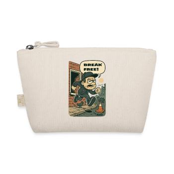 Break Free Street Heist – Cartoon Runner - Organic Pouch - nature - Front