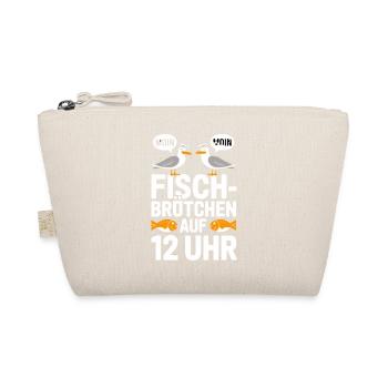  Moin Moin Fischbrötchen Auf 12 Uhr Lustiger Möwen - Bio-Täschchen - Natur - Vorne