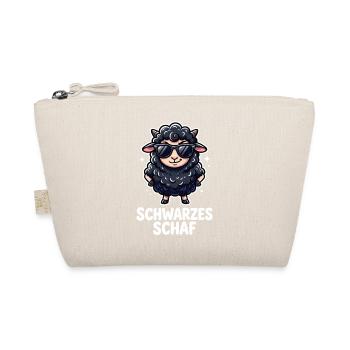 Schwarzes Schaf Lustiges Cooles Motiv - Bio-Täschchen - Natur - Vorne