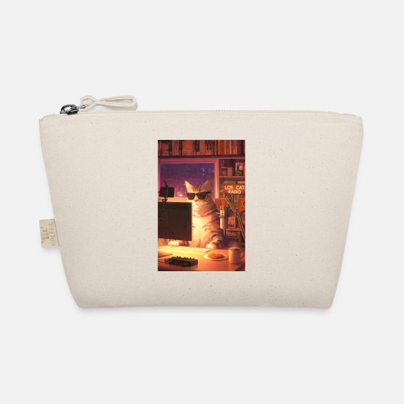Cat Stream Neon Studio Organic Pouch