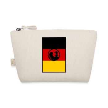 Flaggenkunst: Adler über Deutschland - Bio-Täschchen - Natur - Vorne