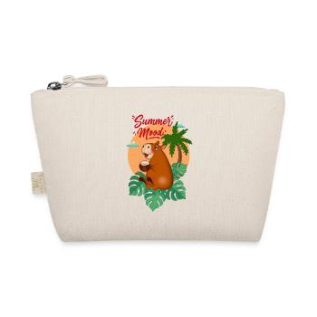 Tropical Capybara with Coconut - Organic Pouch - nature - Front