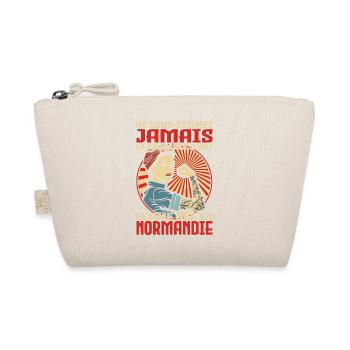 Femme née en Normandie humour fierté normande - Trousse biologique - nature - Devant