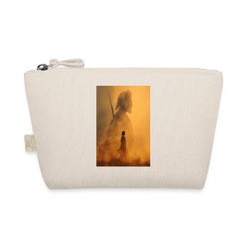 Ember-Krieger-Silhouette - Bio-Täschchen - Natur - Vorne