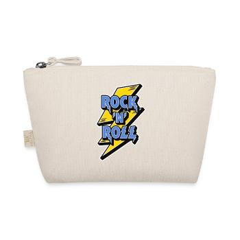 Rock 'N' Roll Logo with Lightning Bolt - Organic Pouch - nature - Front