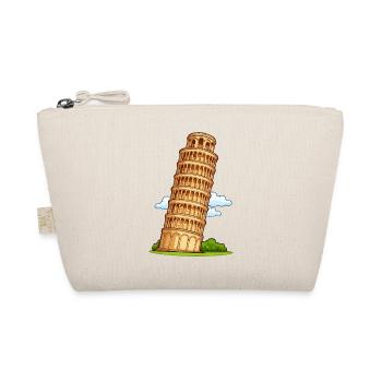 Pisa Turm Cartoon - Bio-Täschchen - Natur - Vorne