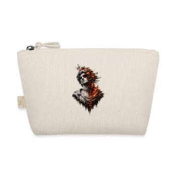 Burning Statue: Fire and Marble - Organic Pouch - nature - Front