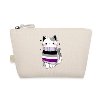 Asexuel Cat Queer lgbtq+ LGBT Asexuality CSD - Organic Pouch - nature - Front