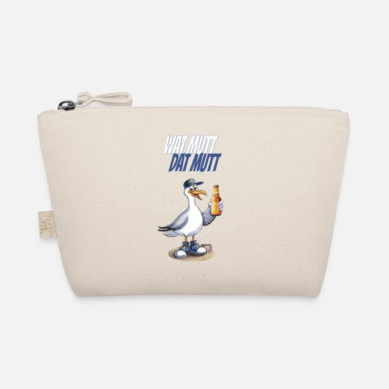 Wat mutt dat mutt Seagull Party North Sea Humor Organic Pouch
