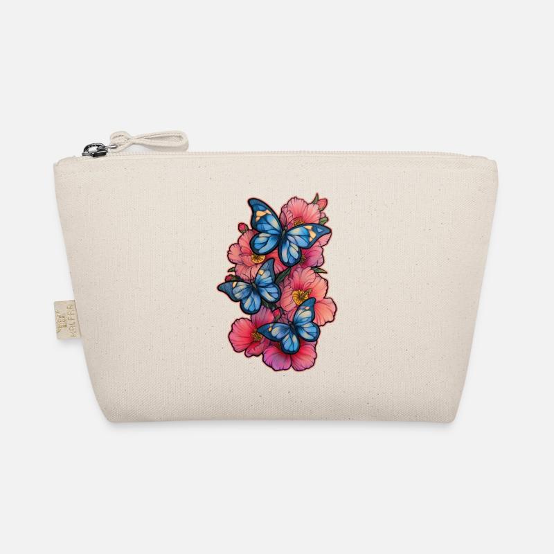 Schmetterling Blume - Bio-Täschchen - Natur