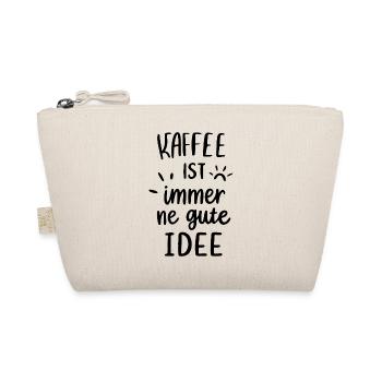 Kaffee ist immer gute Idee - Bio-Täschchen - Natur - Vorne