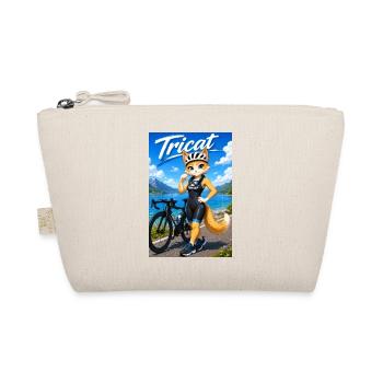 Tricat : Chat en tenue de triathlon - Trousse biologique - nature - Devant