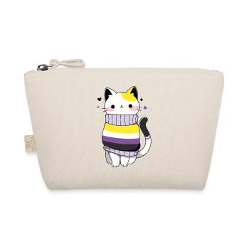 Nonbinary Cat CSD queer pride month LGBT queer - Organic Pouch - nature - Front