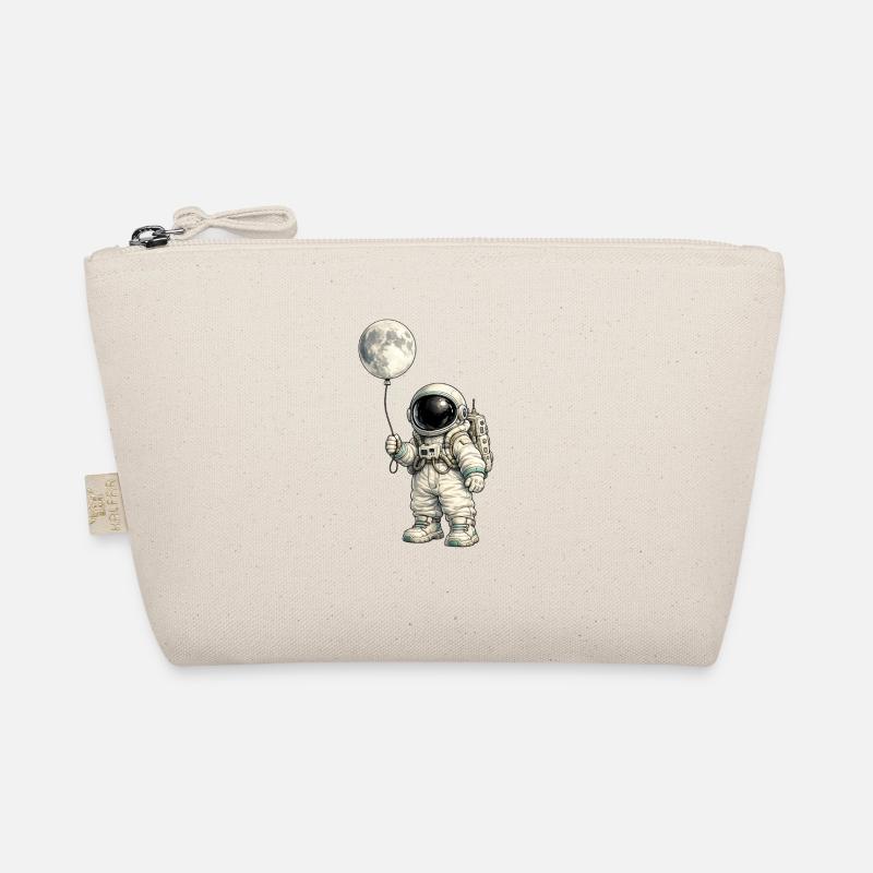 Mondballon und Astronaut Bio-Täschchen