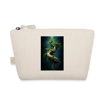 Spiral Verdant Tree in Dark Abyss - Organic Pouch - nature - Front