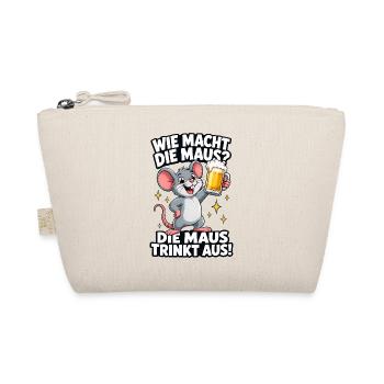Party Maus Prost - Bio-Täschchen - Natur - Vorne